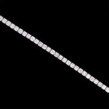 White Gold 4.00ctw Round Diamond Line Bracelet, 7 Inches