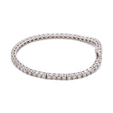 14K White Gold 7.00ctw Diamond Line Bracelet