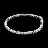 14K White Gold 7.00ctw Diamond Line Bracelet