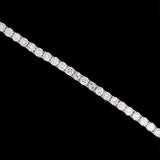 14K White Gold 7.00ctw Diamond Line Bracelet