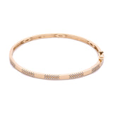 14K Yellow Gold Diamond Bangle Bracelet