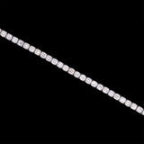 14K White Gold 5.00ctw Diamond Line Bracelet