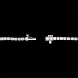 14K White Gold 5.00ctw Diamond Line Bracelet