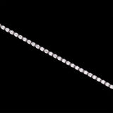 14K White Gold Three Prong 2.00ctw Diamond Line Bracelet, 7 Inches