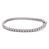 14K White Gold 7.00ctw Diamond Line Bracelet