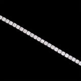 14K White Gold 7.00ctw Diamond Line Bracelet
