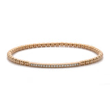 18K Yellow Gold Flexible Diamond Bracelet