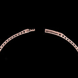 14K Rose Gold Flexible Diamond Bangle Bracelet