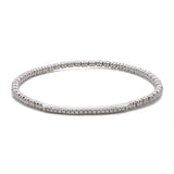 18K White Gold Flexible Diamond Bracelet