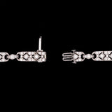 Platinum "Tiffany & Co." Diamond Open Work Bracelet, 7 Inches