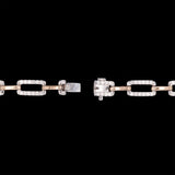 14K White And Yellow Gold Diamond Link Bracelet