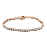 14K Yellow Gold 6.25ctw Diamond Line Bracelet