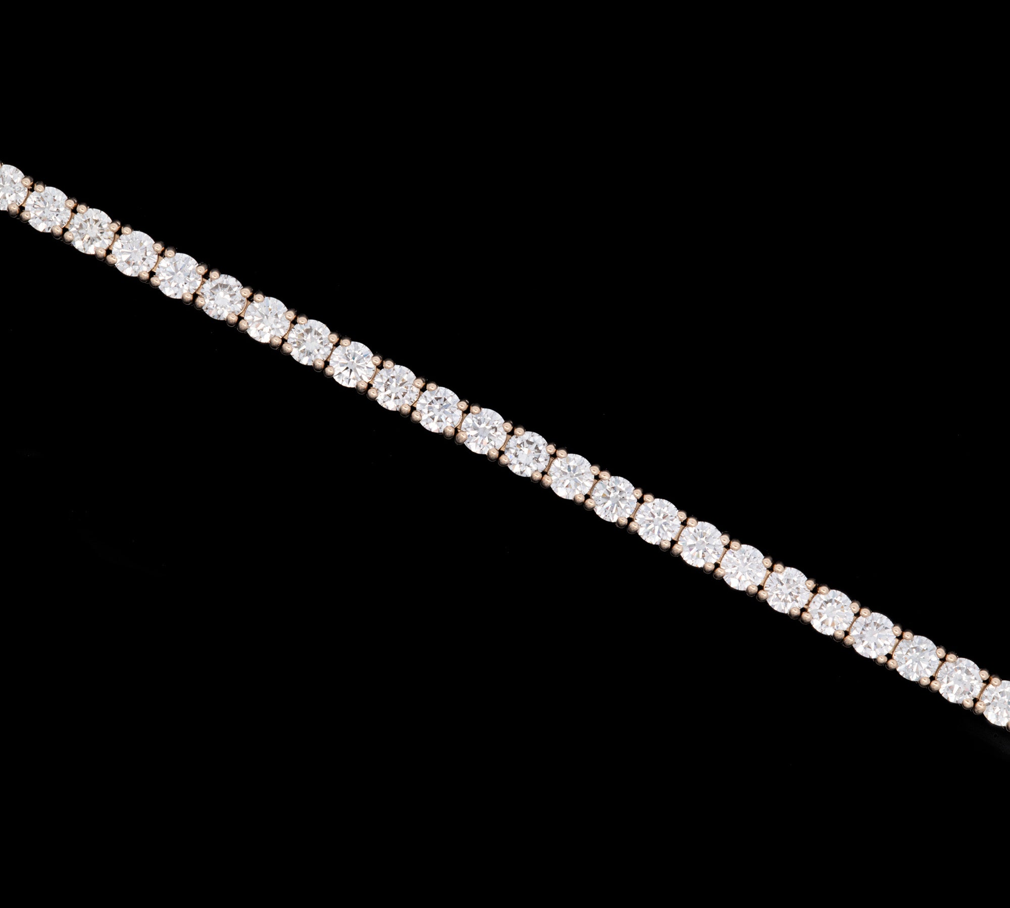 14K Yellow Gold 6.25ctw Diamond Line Bracelet