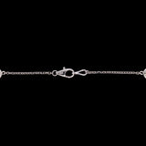 18K White Gold Five Station2.65ctw&nbsp; Diamond Bracelet