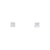 14K White Gold Round 0.45ctw Diamond Stud Earrings