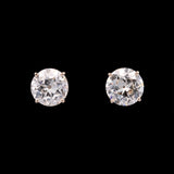 18K Yellow Gold Old European Cut 10.29ctw Diamond Stud Earrings