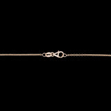 14K Yellow Gold Bezel Set 0.55ctw Diamond Necklace, 18 Inches