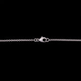 18K White Gold 0.70ctw Round Diamond Station Necklace