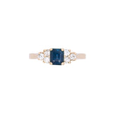14K Yellow Gold Sapphire And Diamond Ring