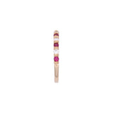 14K Yellow Gold Ruby And Diamond Half Eternity Band