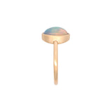 14K Yellow Gold Bezel Set Opal Ring