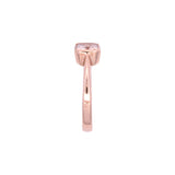 14K Rose Gold Rectangular Morganite Ring
