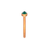 24K Yellow Gold Bezel Set Oval Emerald Ring