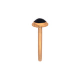 24K Yellow Gold Oval Sapphire Ring With Rope Bezel
