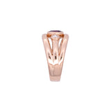 14K Yellow Gold Amethyst And Diamond Ring