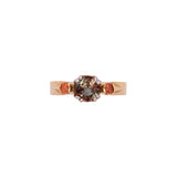 14K Yellow Gold Andalucite And Orange Garnet Ring