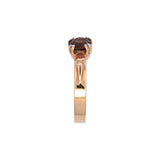 14K Yellow Gold Andalucite And Orange Garnet Ring