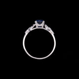 Platinum Art Deco Sapphire And Diamond Ring