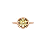 18K Yellow Gold Yellow Sapphire Ring