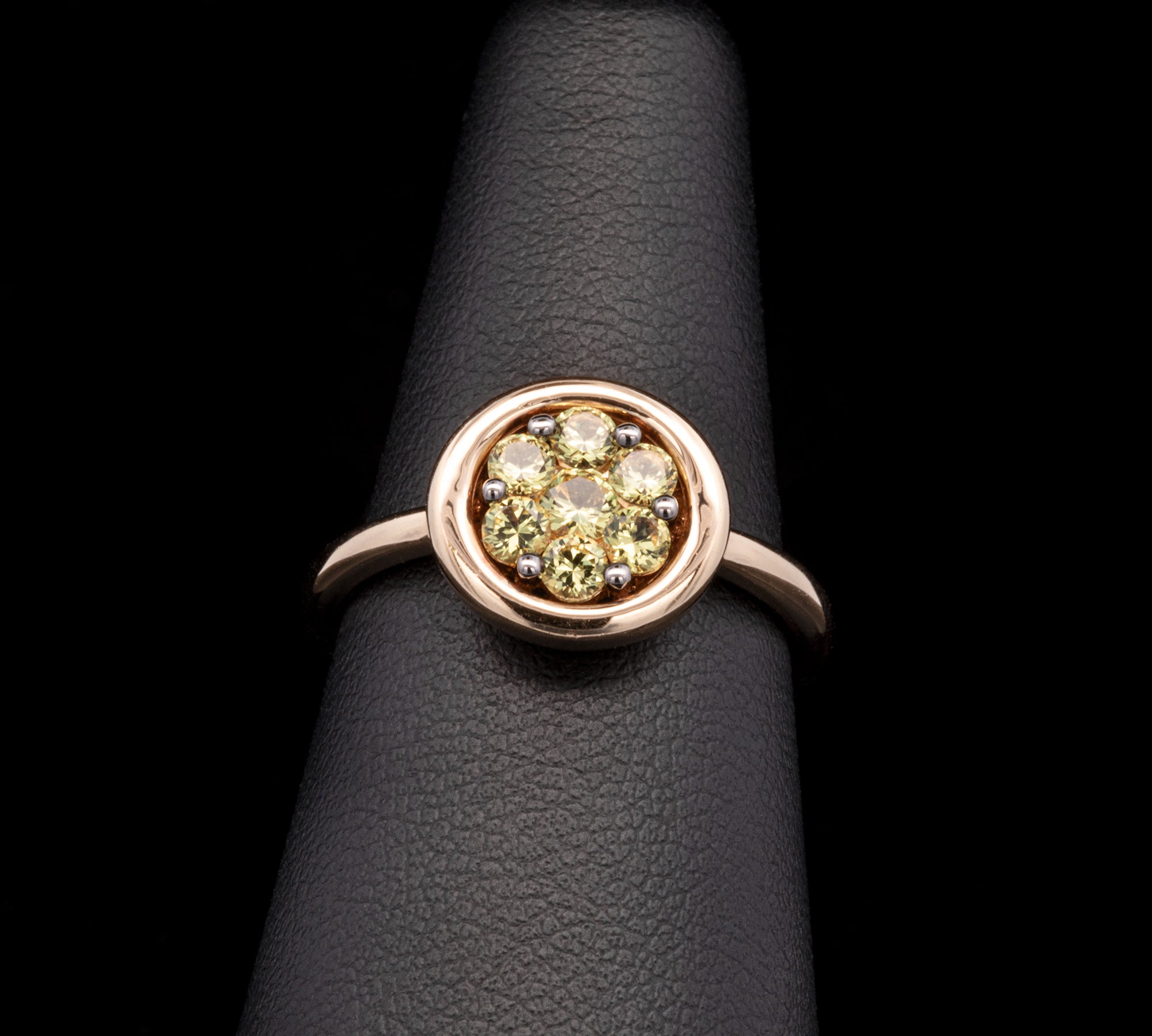 18K Yellow Gold Yellow Sapphire Ring
