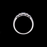 18K White Gold Sapphire And Diamond Ring