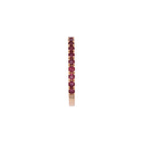18K Yellow Gold Ruby 3/4 Eternity Band