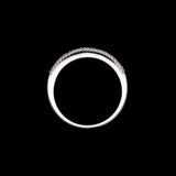 14K White Gold Sapphire And Diamond Band