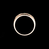 18K Yellow Gold Emerald A Diamond Band