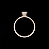 14K Yellow Gold Bezel Set Oval Blue Sapphire Ring
