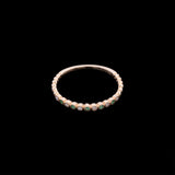 14K Yellow Gold Emerald And Diamond Band