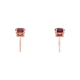 14K Yellow Gold Pink Tourmaline Stud Earrings, 6mm