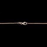 14K Yellow Gold Bezel Set Cabochon Turquoise Necklace, 18 Inches