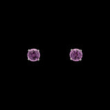 14K White Gold 1.37ctw Pink Sapphire Stud Earrings
