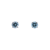 14K White Gold 1.56ctw Aquamarine Stud Earrings