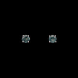 14K White Gold Montana Blue Sapphire Stud Earrings