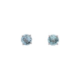 14K White Gold 2.24ctw Aquamarine Stud Earrings