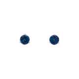 14K White Gold Martini Set 1.78ctw Sapphire Stud Earrings