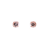 14K Yellow Gold 1.57ctw Morganite Stud Earrings