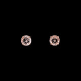 14K Yellow Gold 1.57ctw Morganite Stud Earrings
