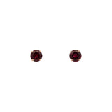 14K Yellow Gold 1.25ctw Garnet Stud Earrings